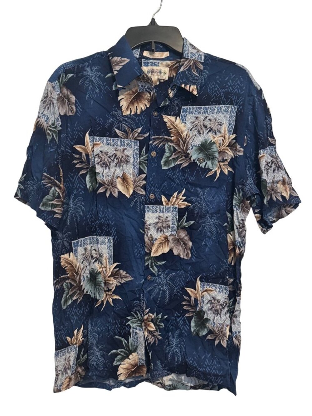 vintage Campia Moda Mens M Tropical Hawaiian Button-Up Shirt